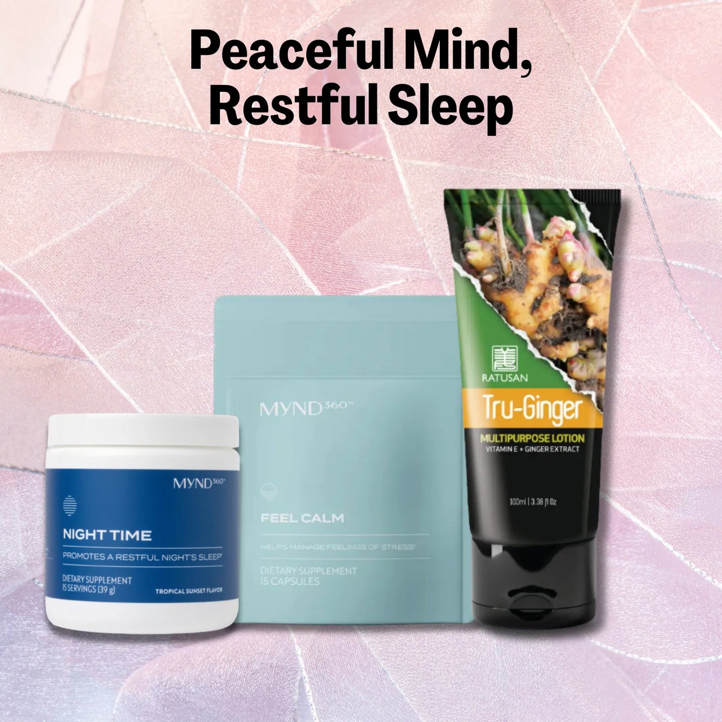 MYND360 Feel Calm and MYND360 Night Time Nu skin Singapore and Tru Ginger Ratusan