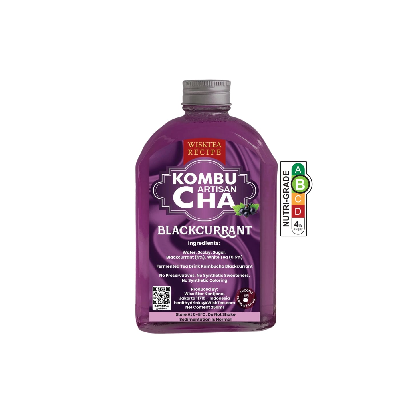 Blackcurrant Kombucha – Antioxidant Rich Probiotic Drink | WiskTea Recipe
