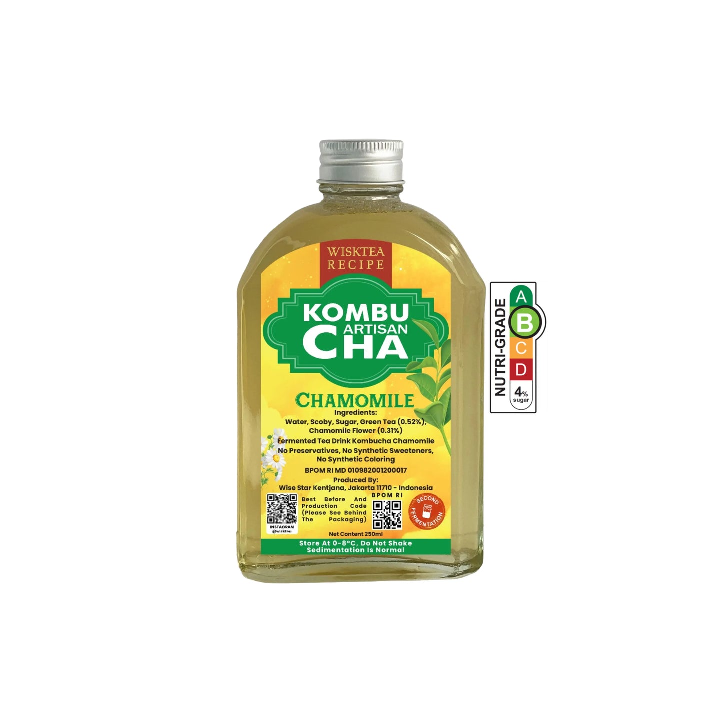 Chamomile Kombucha – Soothing Probiotic Drink | WiskTea Recipe