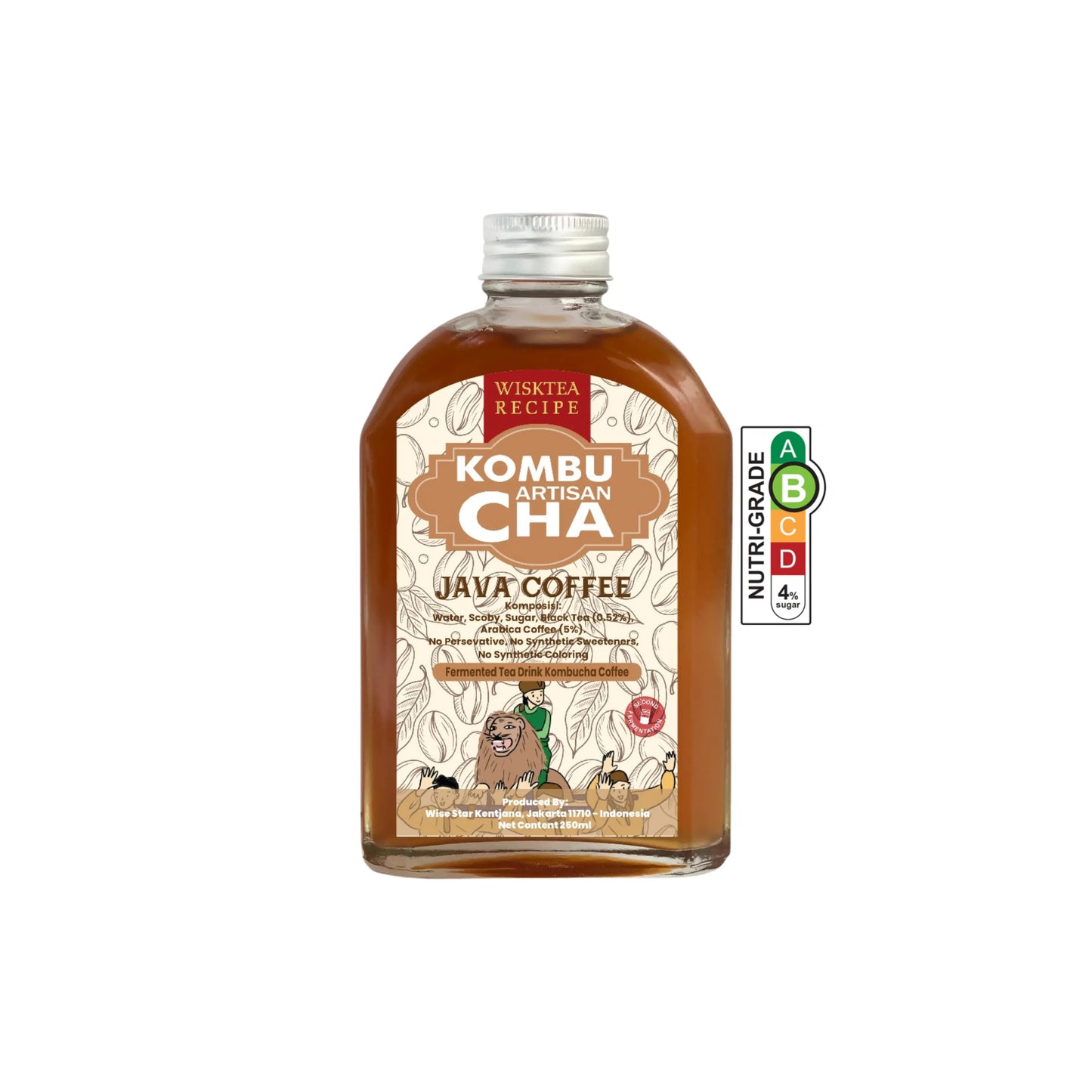 Java Coffee Kombucha – Energising Probiotic Drink | WiskTea Recipe
