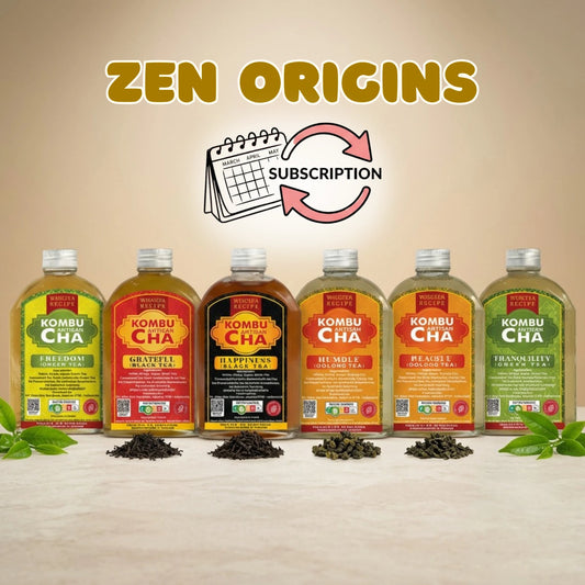 Zen Origins Kombucha Subscription | Save 12% Monthly | WiskTea Recipe