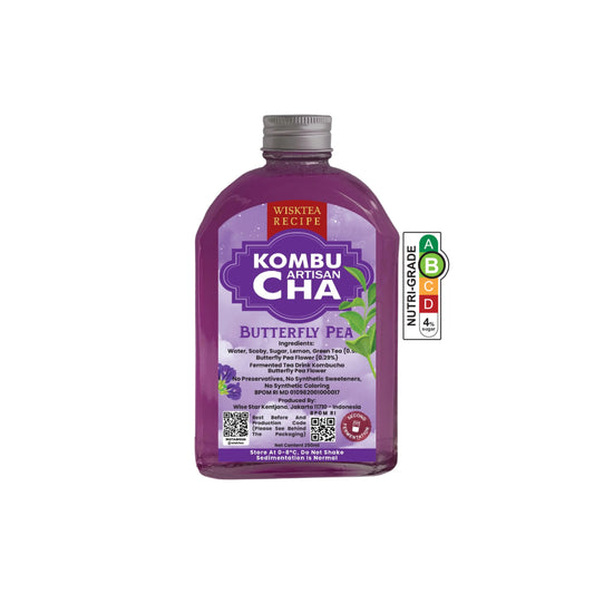 Butterfly Pea Kombucha – Refreshing Probiotic Drink | WiskTea Recipe