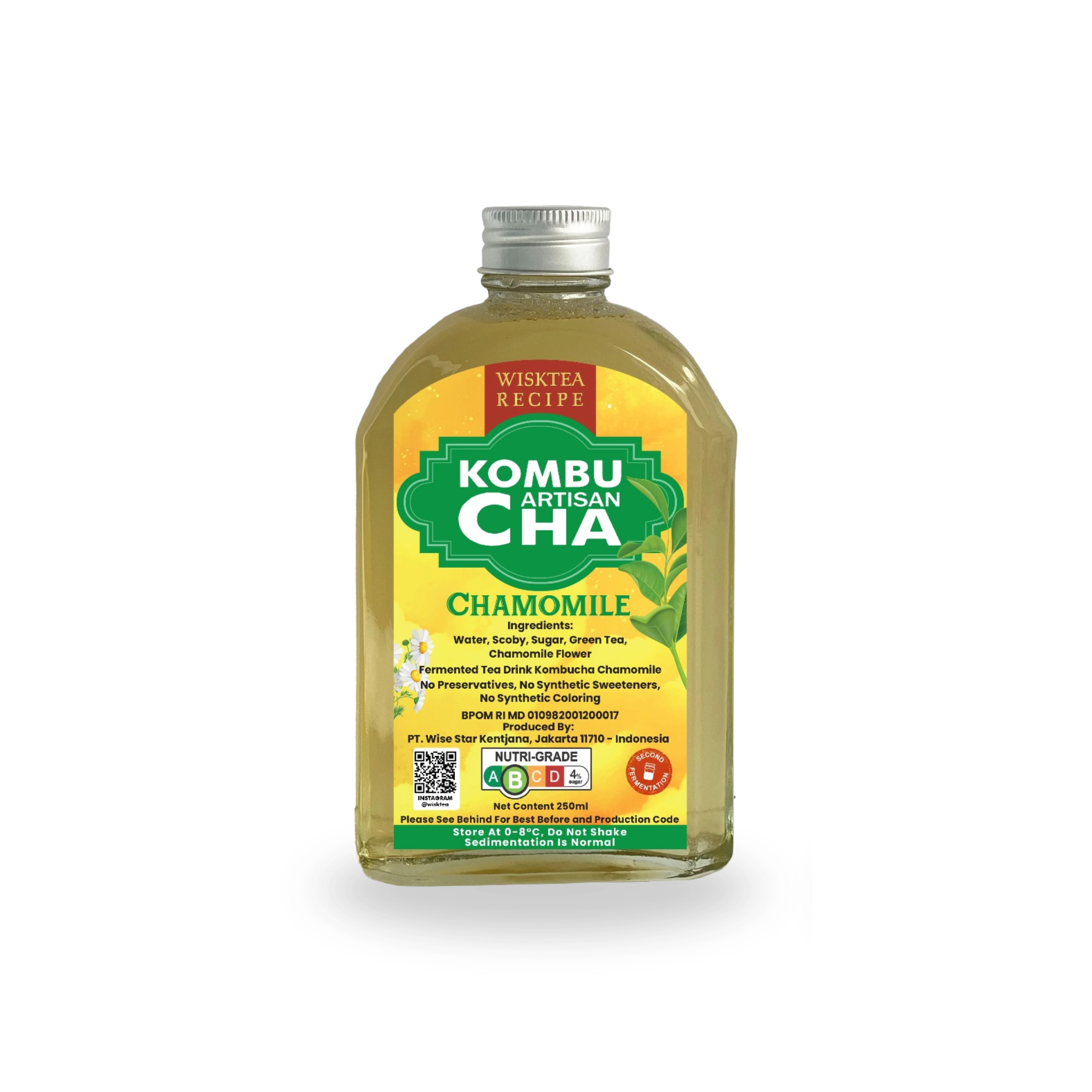 WiskTea Recipe Chamomile Kombucha