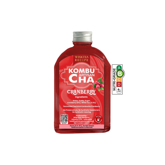 Cranberry Kombucha – Refreshing Probiotic Drink | WiskTea Recipe