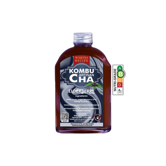 Elderberry Kombucha – Immunity Support Probiotic Drink | WiskTea Recipe