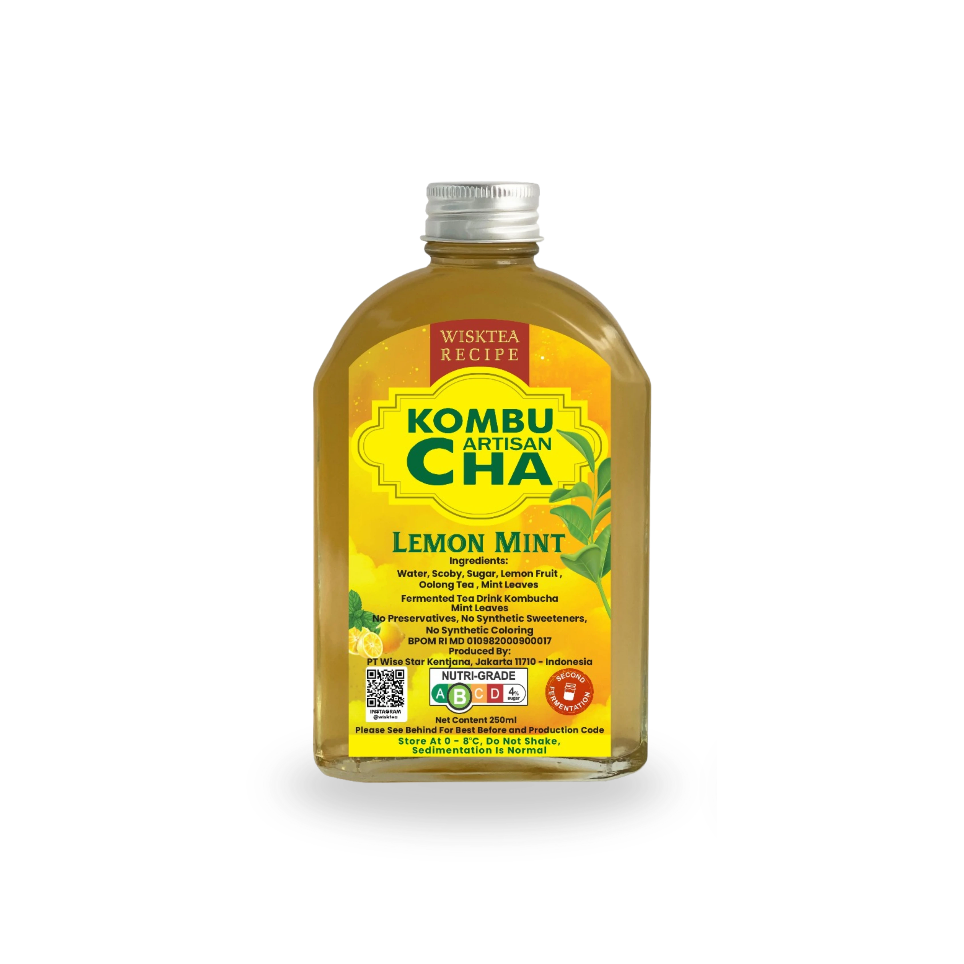 Lemon Mint Kombucha – Refreshing Probiotic Drink