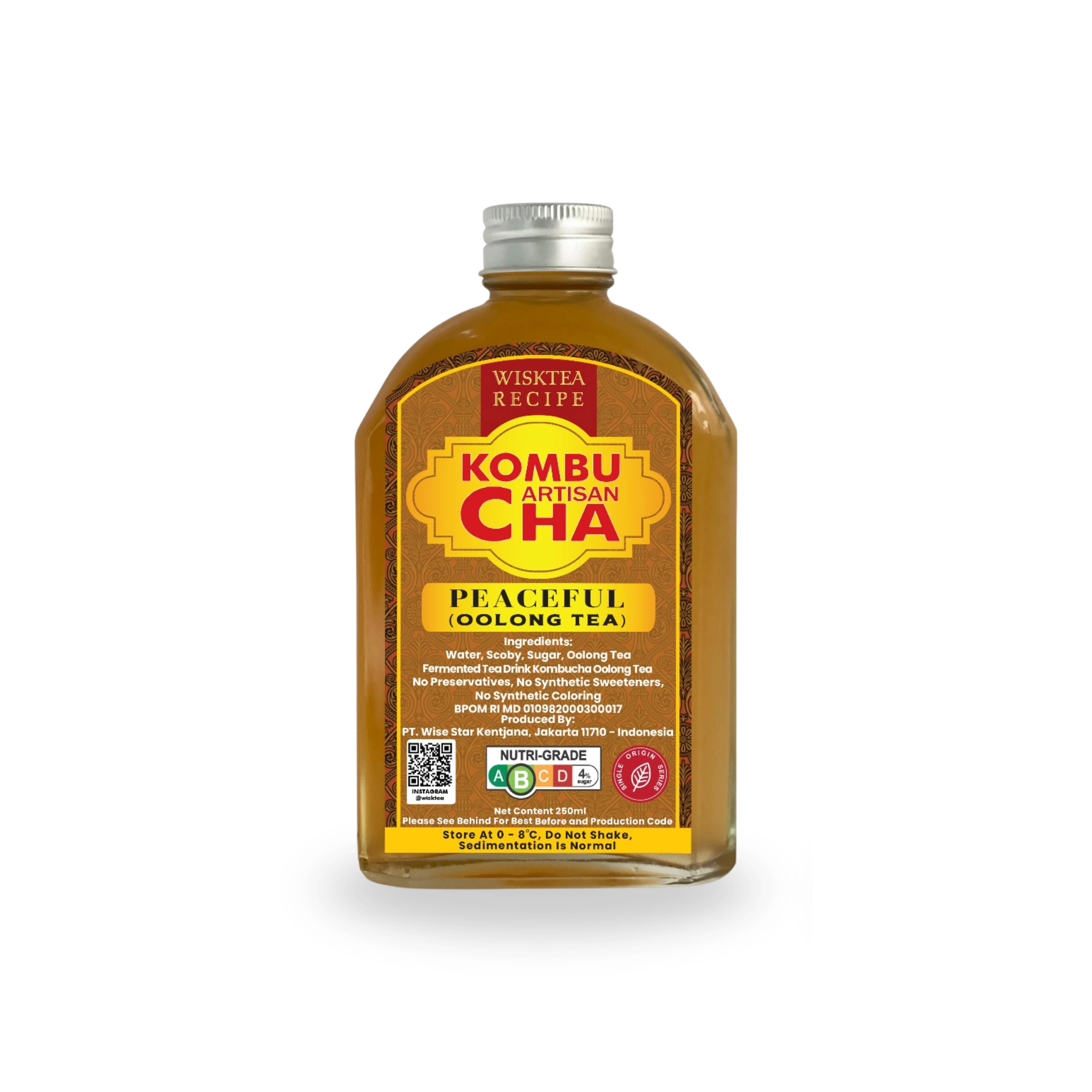 Peaceful Oolong Tea Kombucha - Calming Probiotic Drink