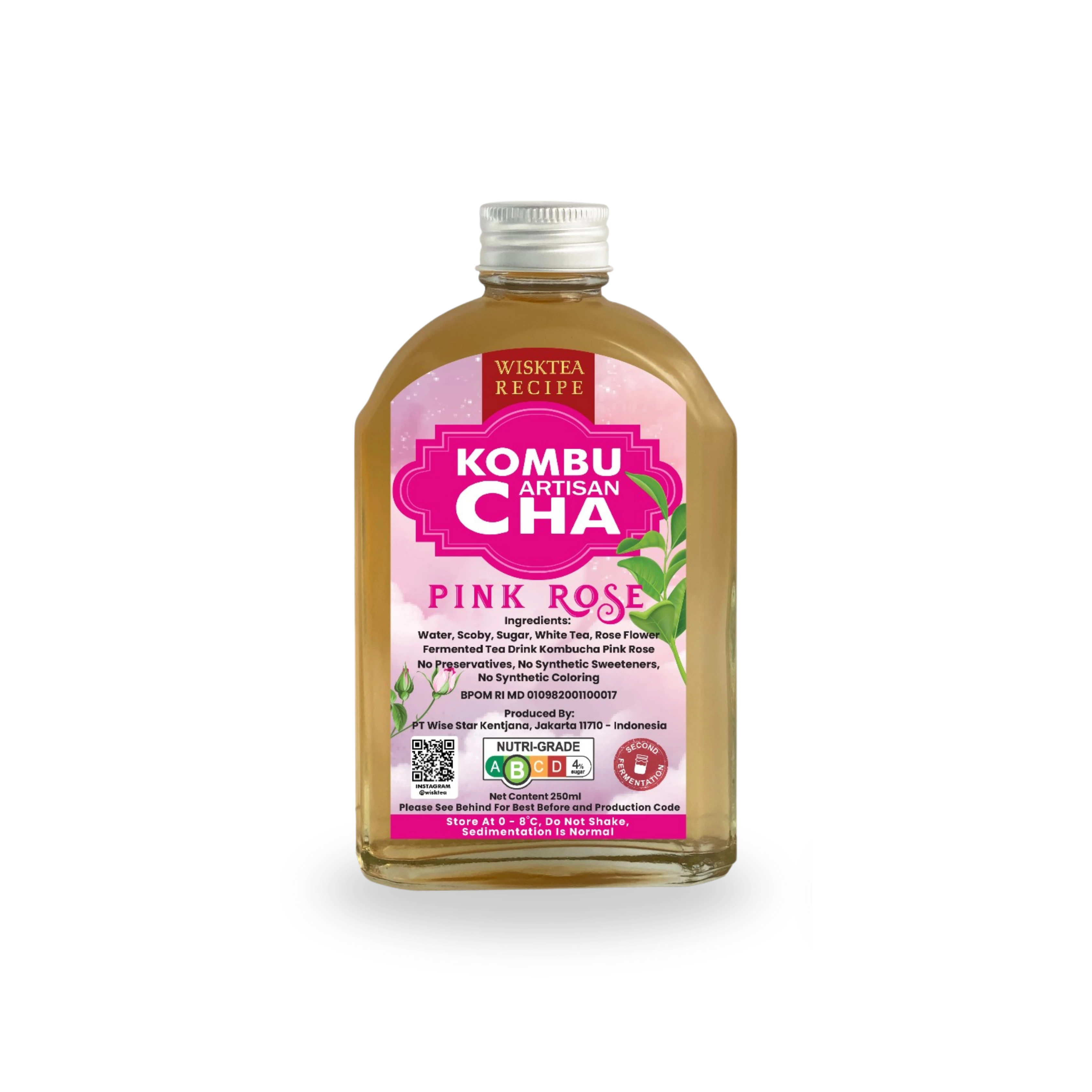 Pink Rose Kombucha – Floral Probiotic Drink