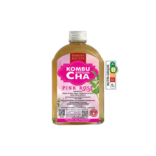 Pink Rose Kombucha – Floral Probiotic Drink | WiskTea Recipe